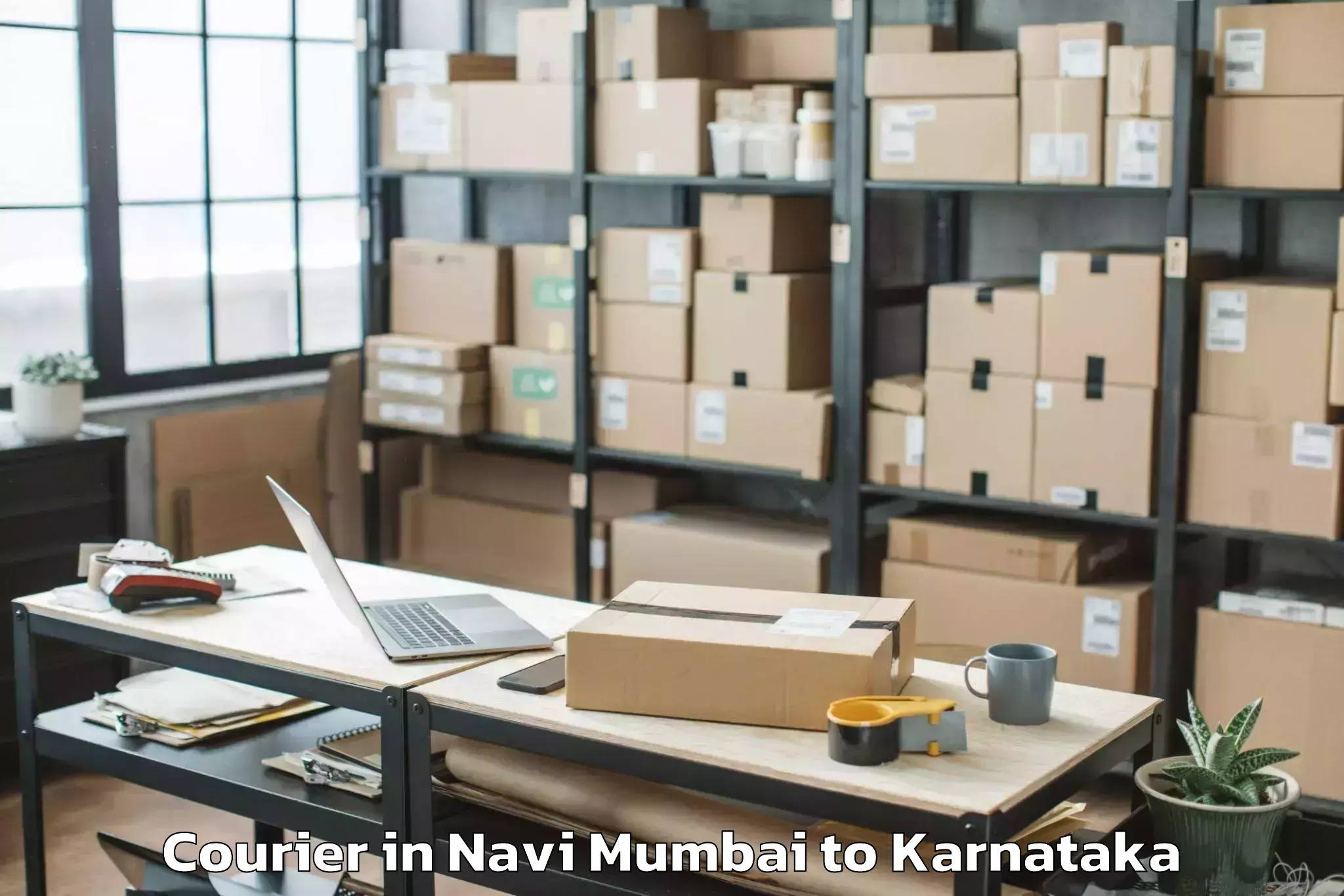 Book Navi Mumbai to Maddur Courier